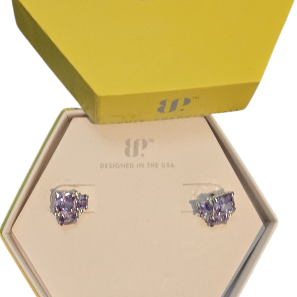 Chic Lavender Stud Earrings by BP